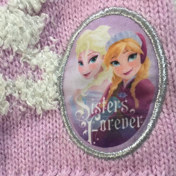 Disney Frozen PINK POMPOM Winter Hat - Picture 2 of 7